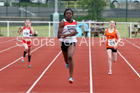 Girls under-13s 200 metres, North Eastern Track and Fields Champs., Middlesbrough. Photo: David T. Hewitson/Sports for All Pics